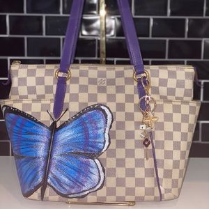 Custom Louis Vuitton Totally PM Damier Azur